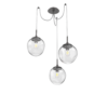 SCB0062-03-GP-C-Hammerton-Studio-Nebula-Aster-3-light-swag-multi-pendant-chandelier-with-graphite-finish-and-clear-blown-glass-shades-and-traditional-bulb-lamping