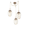SCB0067-03-NB-FA-Hammerton-Studio-Nebula-Meteo-3-light-swag-multi-pendant-chandelier-novel-brass-finish-amber-blown-glass-floret-clear-cast-glass-diffusers-LED-lamping