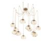 SCB0068-12-NB-FA-Hammerton-Studio-Nebula-Nova-12-light-swag-multi-pendant-chandelier-novel-brass-finish-amber-blown-glass-floret-clear-cast-glass-diffusers-LED-lamping
