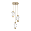 CHB0089-D3-GB-C-Hammerton-Studio-Mesa-3-light-mandrel-multi-pendant-chandelier-with-gilded-brass-finish-and-clear-blown-glass-shades-and-LED-lamping