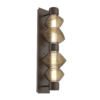 IDB0089-D2-FB-B-Hammerton-Studio-Mesa-2-light-mandrel-wall-sconce-with-flat-bronze-finish-and-bronze-blown-glass-shades-and-LED-lamping