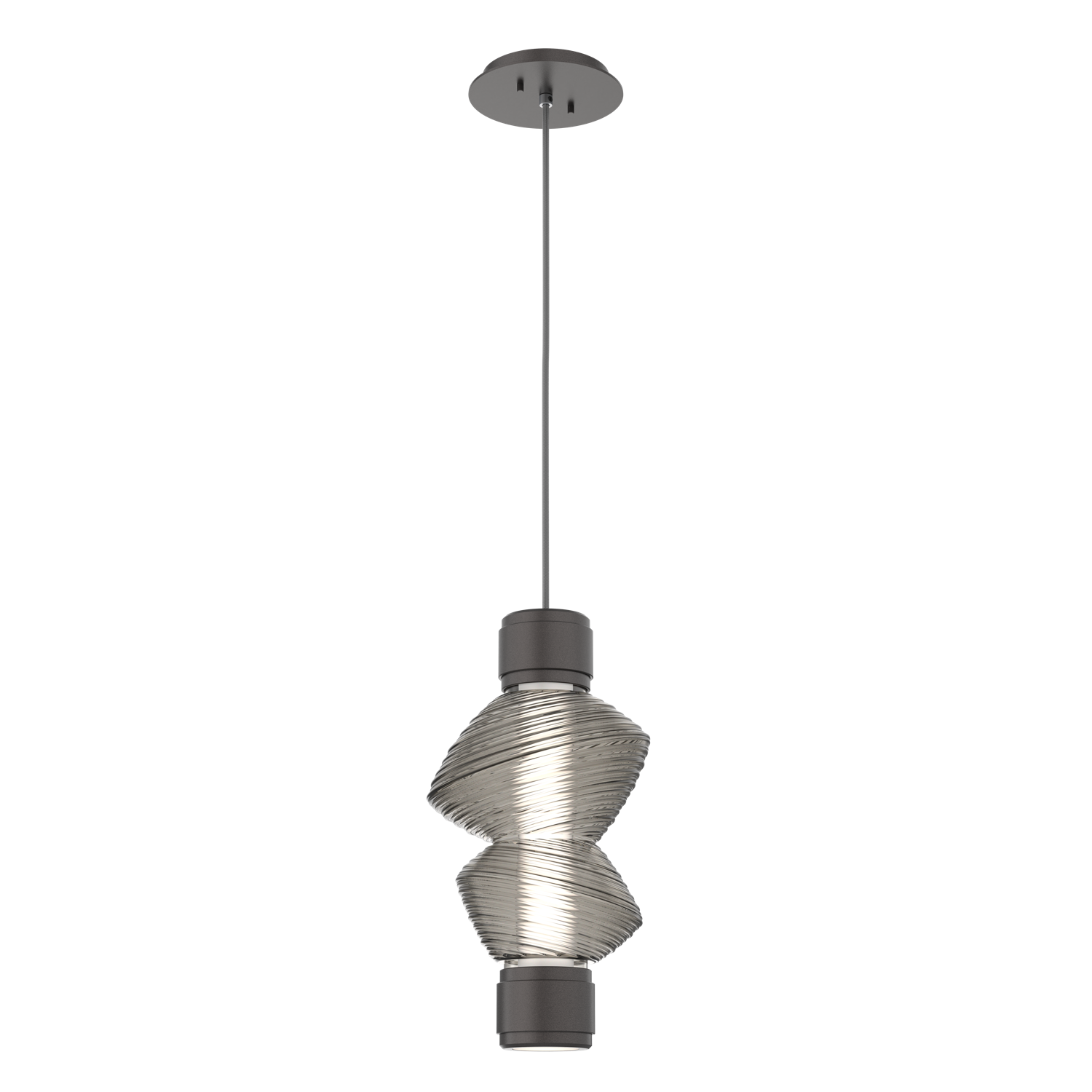 LAB0089-D1-GP-S-Hammerton-Studio-Mesa-mandrel-pendant-light-with-graphite-finish-and-smoke-blown-glass-shades-and-LED-lamping