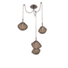 SCB0089-03-BB-B-Hammerton-Studio-Mesa-3-light-swag-multi-pendant-chandelier-with-burnished-bronze-finish-and-bronze-blown-glass-shades-and-LED-lamping