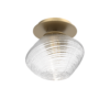 SMB0089-01-GB-C-Hammerton-Studio-Mesa-single-glass-sconce-and-flush-mount-light-with-gilded-brass-finish-and-clear-blown-glass-shade-and-LED-lamping