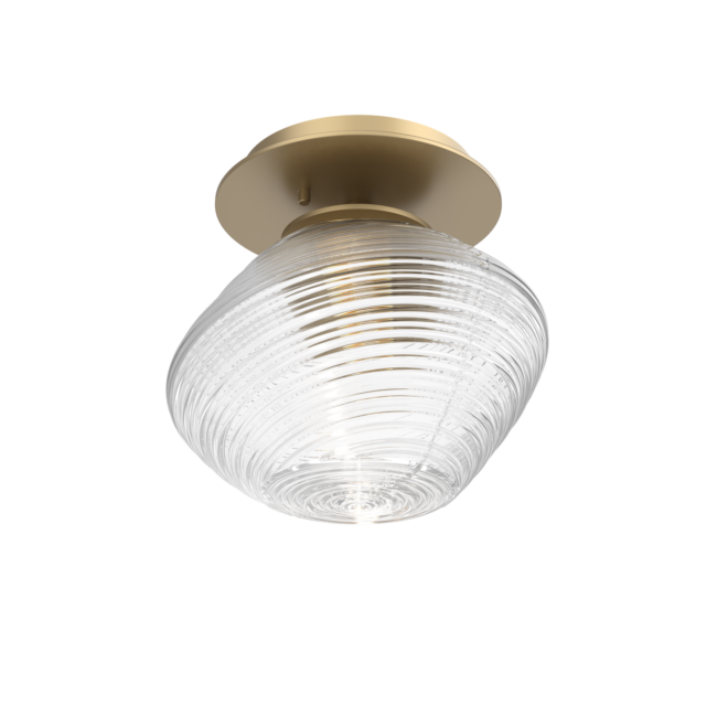 SMB0089-01-GB-C-Hammerton-Studio-Mesa-single-glass-sconce-and-flush-mount-light-with-gilded-brass-finish-and-clear-blown-glass-shade-and-LED-lamping