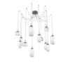 SCB0091-12-GP-C-Hammerton-Studio-Vessel-12-light-swag-multi-pendant-chandelier-with-graphite-finish-and-clear-blown-glass-shades-and-LED-lamping