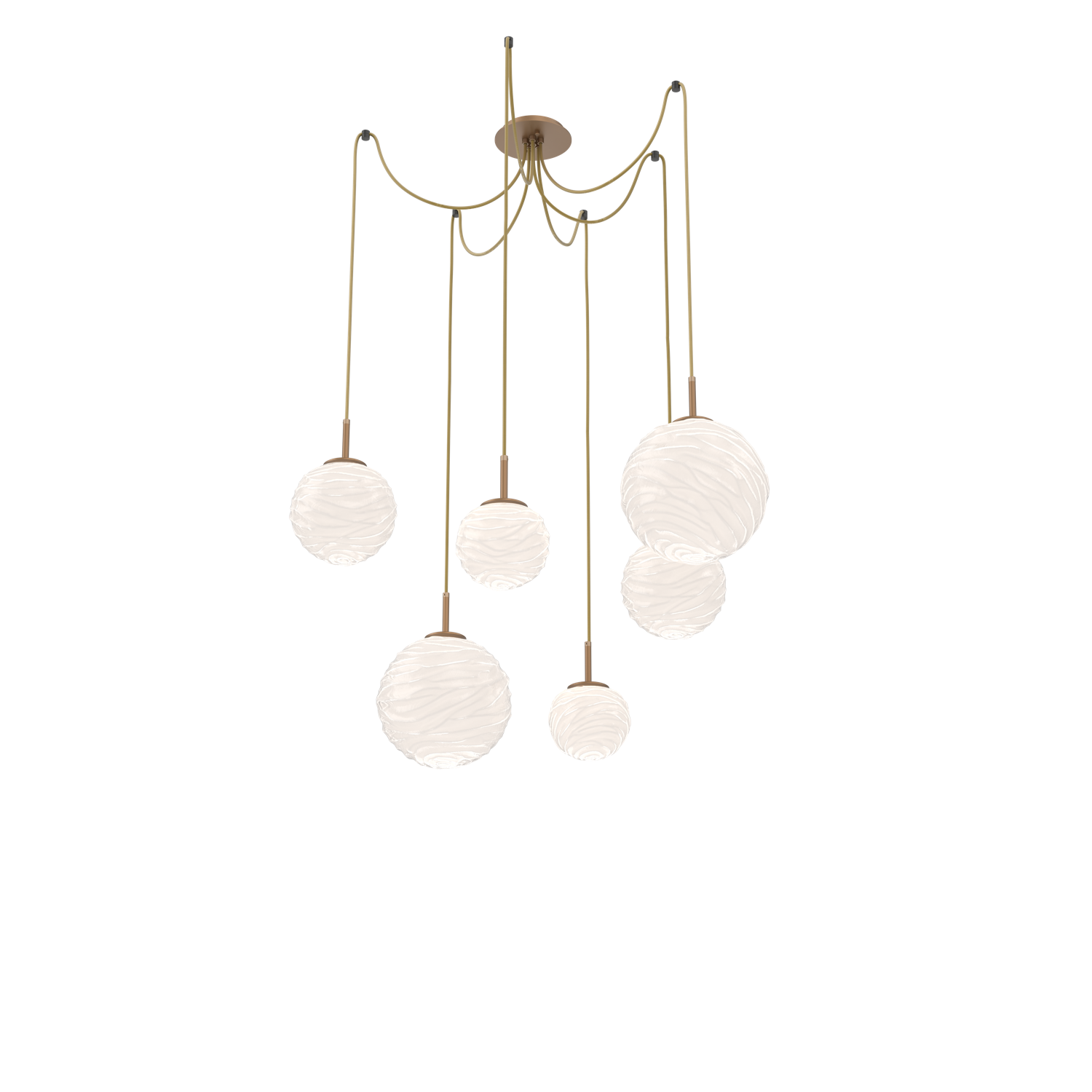 SCB0092-06-NB-WL-Hammerton-Studio-Gaia-6-light-swag-multi-pendant-chandelier-with-novel-brass-finish-and-opal-white-glass-shades-and-LED-lamping