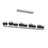 PLB0093-0C-CS-C-BM-Hammerton-Studio-Cabochon-59-inch-linear-platform-chandelier-classic-silver-finish-clear-blown-glass-shades-black-marble-stone-accent-LED-lamping